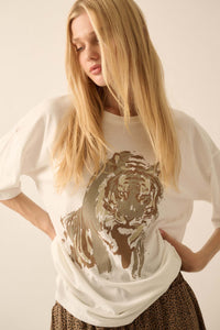 Intense Tiger Oversize Graphic Tee - ShopPromesa