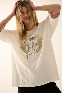 Born to be Fearless Oversize Graphic Tee - ShopPromesa