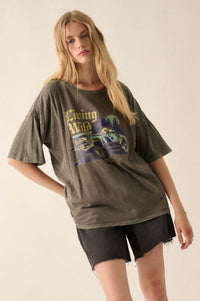 Living Wild Vintage-Wash Pickup Truck Graphic Tee - ShopPromesa