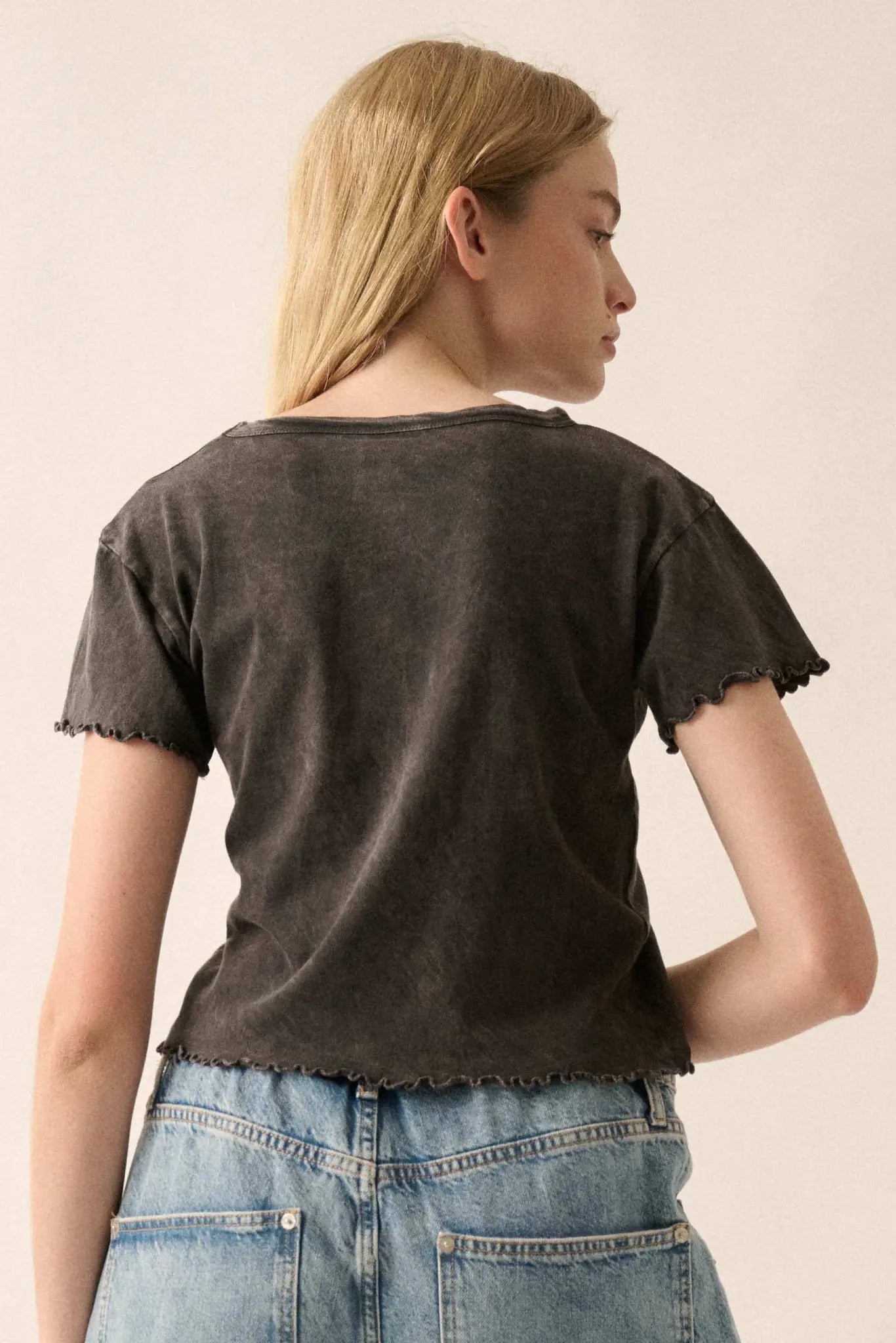 You're a Peach Cropped Graphic Baby Tee - ShopPromesa