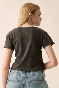 You're a Peach Cropped Graphic Baby Tee - ShopPromesa