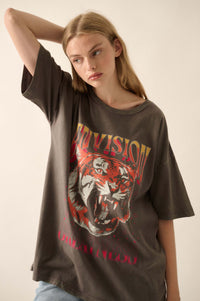 You Bow Girl Oversize Cuffed Graphic Tee - ShopPromesa