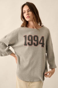 1994 Three-Quarter Sleeve Thermal Graphic Tee - ShopPromesa