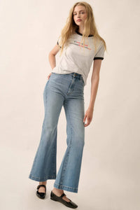 It's Not My Fault Vintage-Print Graphic Ringer Tee - ShopPromesa