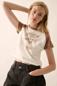 Love Like an Angel Cropped Ragan Graphic Baby Tee - ShopPromesa