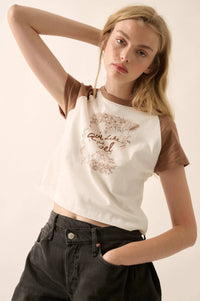Love Like an Angel Cropped Ragan Graphic Baby Tee - ShopPromesa