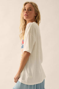 Planet Earth Distressed Oversize Graphic Tee - ShopPromesa