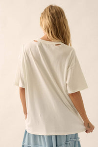 Planet Earth Distressed Oversize Graphic Tee - ShopPromesa