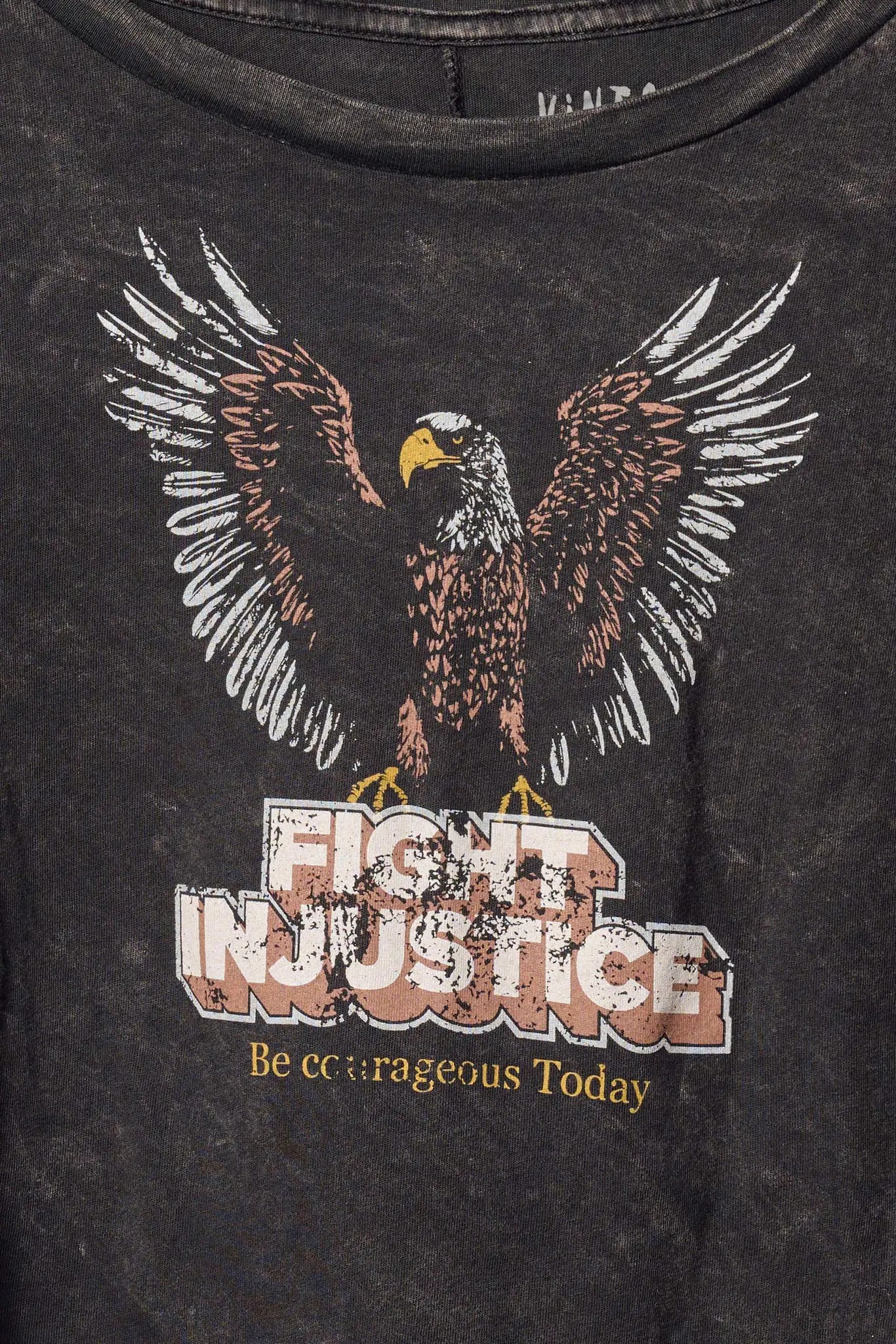 Fight Injustice Cropped Long-Sleeve Graphic Tee - ShopPromesa