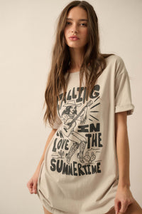 Cowgirl Summertime Love Oversize Graphic Tee - ShopPromesa