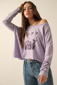 Cowgirl in Love Cropped Long-Sleeve Graphic Tee - ShopPromesa