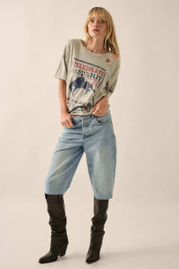 Celebrate the Spirit Slashed Western Graphic Tee - ShopPromesa