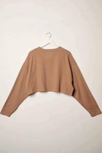 Saddle Up & Ride Cropped Thermal Graphic Top - ShopPromesa