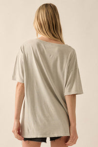Dirt on My Boots Vintage-Wash V-Neck Graphic Tee - ShopPromesa