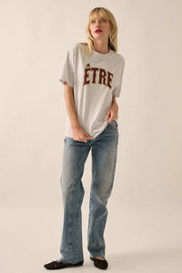 Etre Credit Loose-Fit Heather Graphic Tee - ShopPromesa
