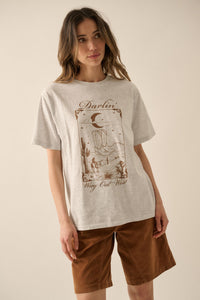 Darlin' Way Out West Heather Western Graphic Tee - ShopPromesa