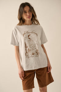Darlin' Way Out West Heather Western Graphic Tee - ShopPromesa