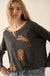 Tiger Trio Cropped Long-Sleeve Graphic Tee - ShopPromesa