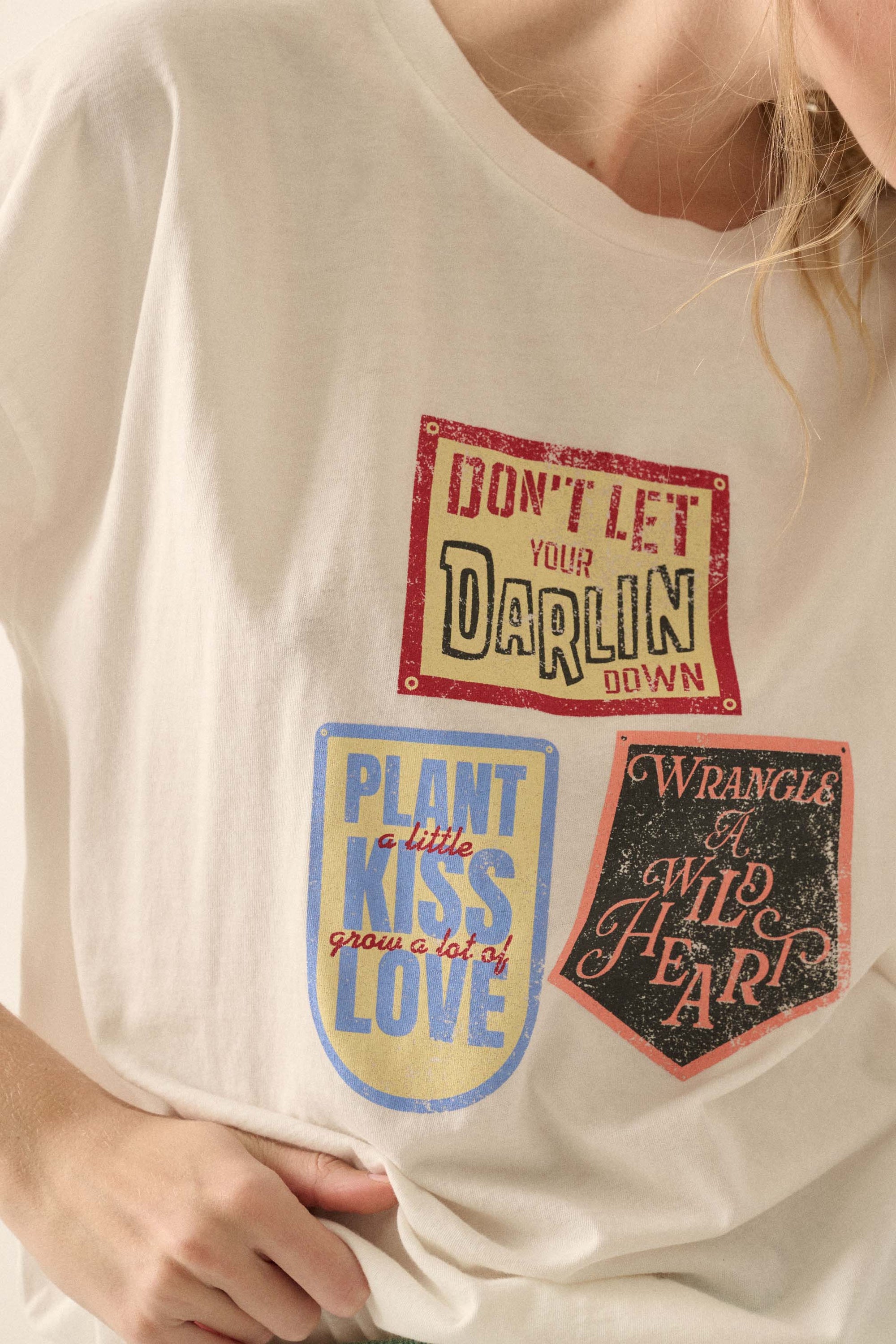 Western Love Quotes Vintage-Print Graphic Tee - ShopPromesa