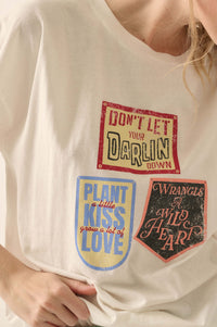 Western Love Quotes Vintage-Print Graphic Tee - ShopPromesa