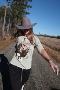 Wild Ain't For Tamin' Slashed Graphic Tee - ShopPromesa