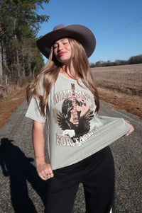 Wild Ain't For Tamin' Slashed Graphic Tee - ShopPromesa