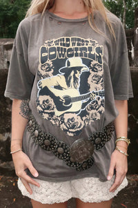 Wild West Cowgirls Distressed Graphic Tee - ShopPromesa