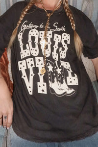 Louisville Boots Distressed Graphic Tee - ShopPromesa