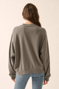 Ace of Spades Oversize Thermal Graphic Top - ShopPromesa