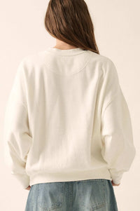 Whale of a Time French Terry Graphic Sweatshirt - ShopPromesa