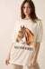Hold Your Horses Oversize Distressed Graphic Tee - ShopPromesa