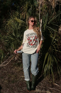 Memphis Rock 'N' Roll Distressed Graphic Tee - ShopPromesa