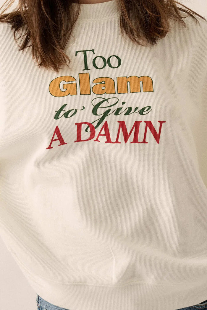 Too Glam Oversize Thermal Graphic Top - ShopPromesa