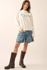 Los Angeles Vintage-Print Thermal Graphic Top - ShopPromesa