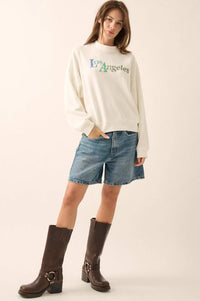 Los Angeles Vintage-Print Thermal Graphic Top - ShopPromesa