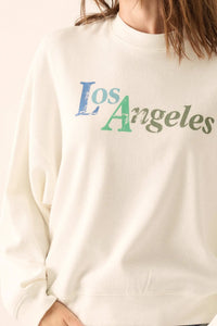 Los Angeles Vintage-Print Thermal Graphic Top - ShopPromesa