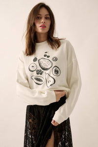 Fab Fruit Oversize Thermal Graphic Top - ShopPromesa