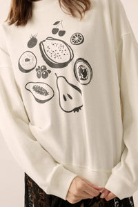 Fab Fruit Oversize Thermal Graphic Top - ShopPromesa