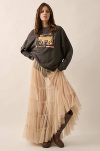 Tribal Tiger Vintage-Print Graphic Sweatshirt - ShopPromesa