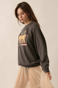 Tribal Tiger Vintage-Print Graphic Sweatshirt - ShopPromesa