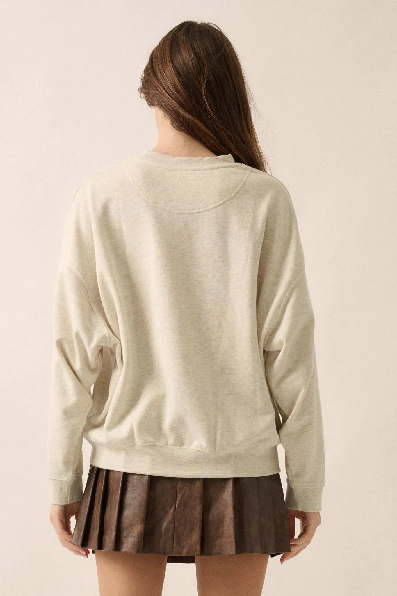 Nostalgia Mode On French Terry Graphic Sweatshirt - ShopPromesa