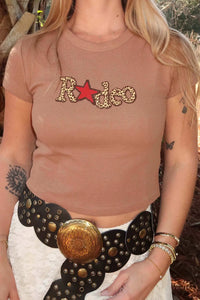 Rodeo Star Thermal Graphic Baby Tee - ShopPromesa