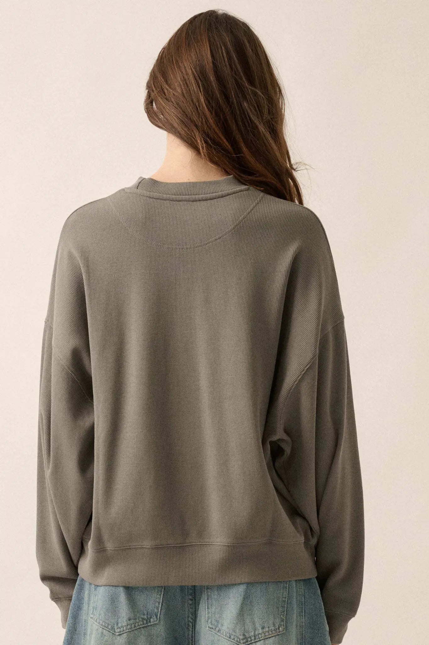 Big Sigh Oversize Thermal Graphic Top - ShopPromesa