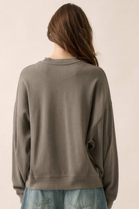 Big Sigh Oversize Thermal Graphic Top - ShopPromesa