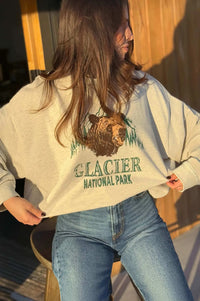 Glacier Park Vintage-Print Graphic Sweatshirt - ShopPromesa
