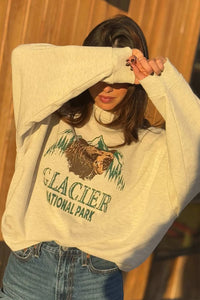 Glacier Park Vintage-Print Graphic Sweatshirt - ShopPromesa