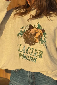 Glacier Park Vintage-Print Graphic Sweatshirt - ShopPromesa