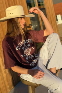 Thorns & Grace Distressed Oversize Graphic Tee - ShopPromesa