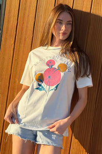 Beauty in Bloom Floral Vintage-Print Graphic Tee - ShopPromesa
