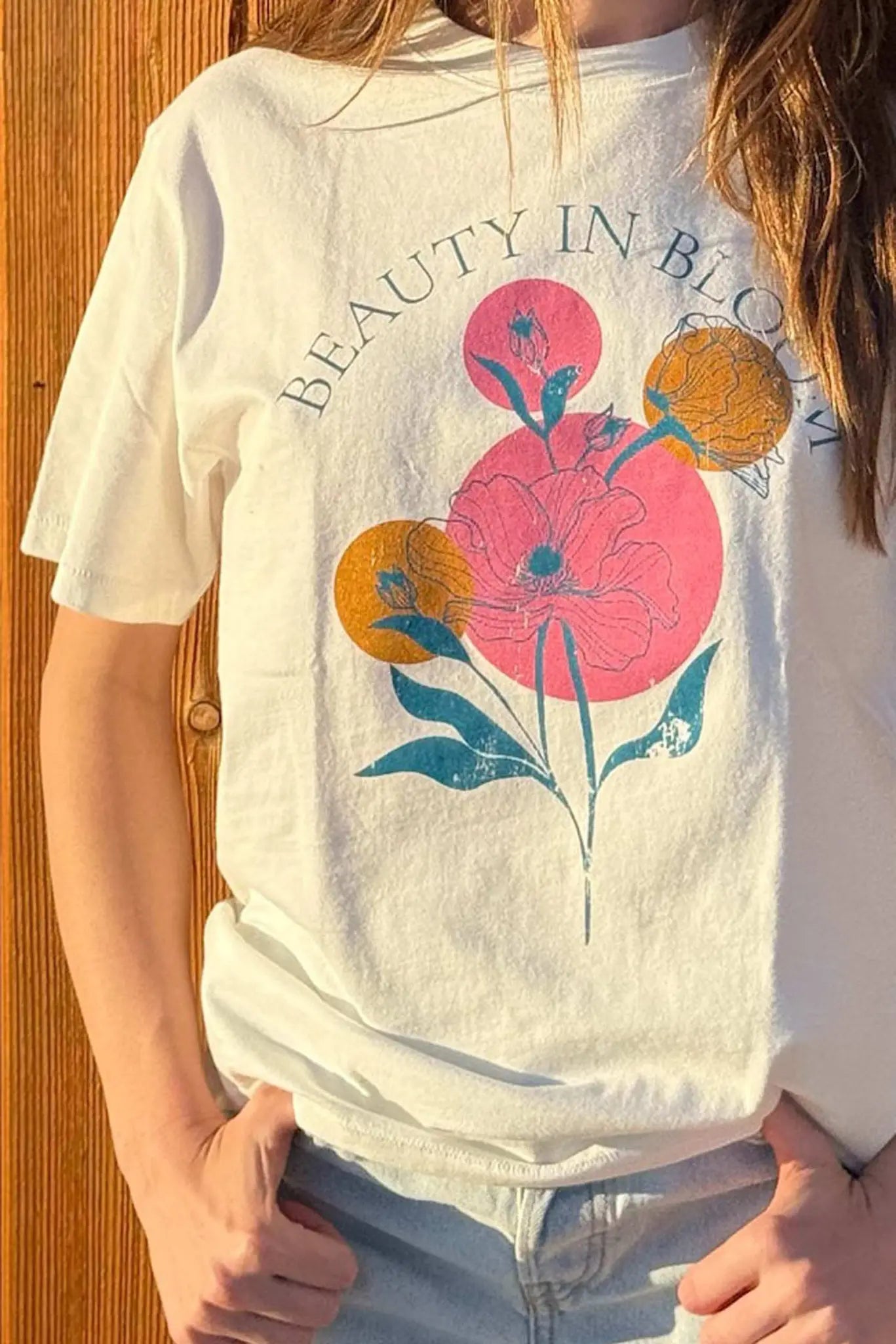 Beauty in Bloom Floral Vintage-Print Graphic Tee - ShopPromesa